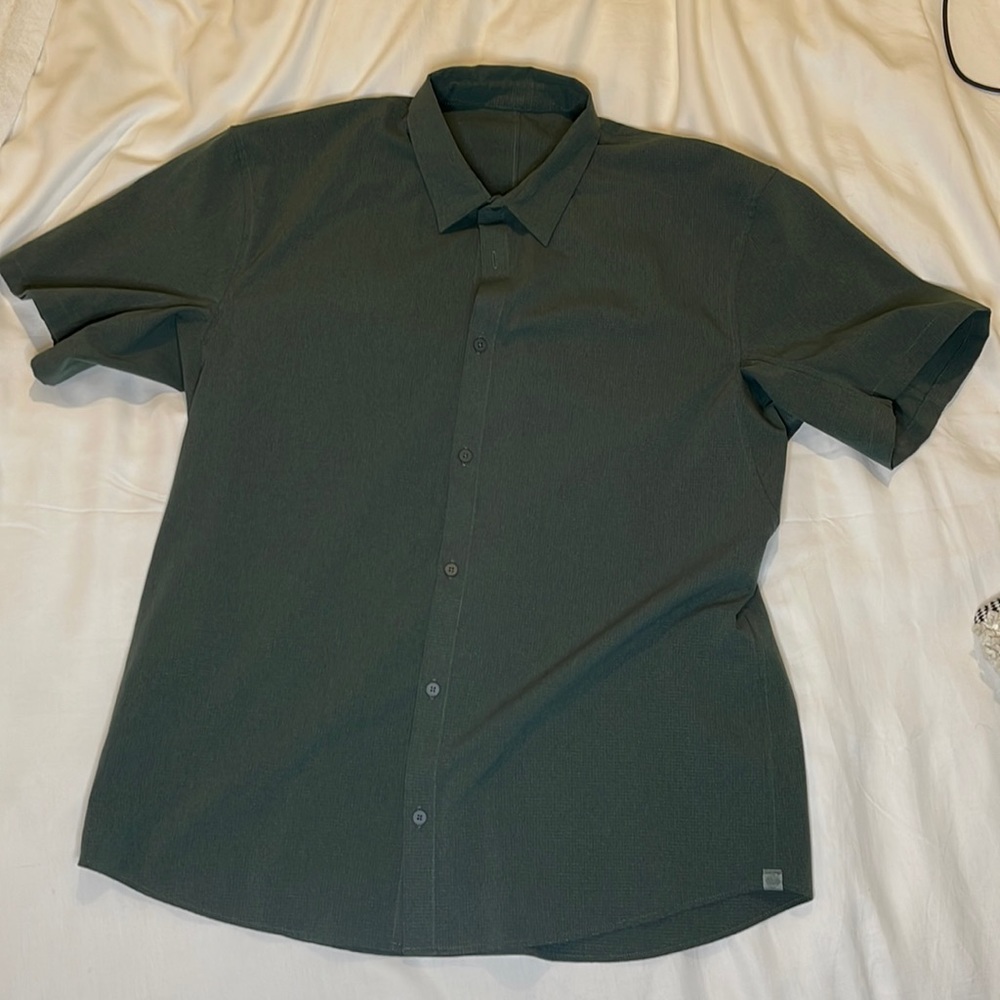 Lululemon Airing Easy Shirt Spruce Green XXL